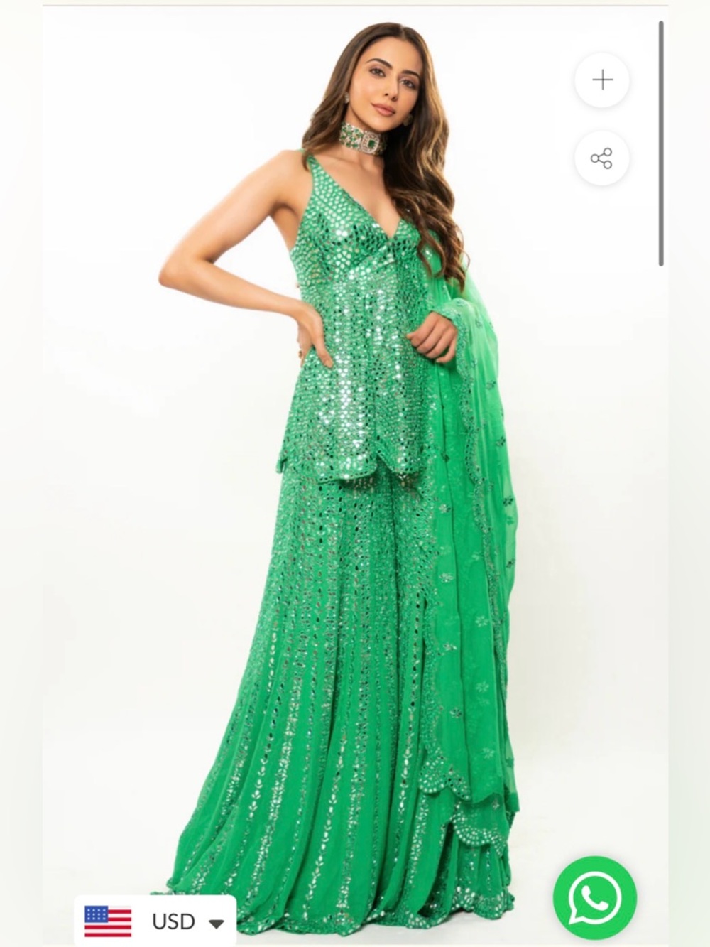 Seema Gujral sharara set (3pc)